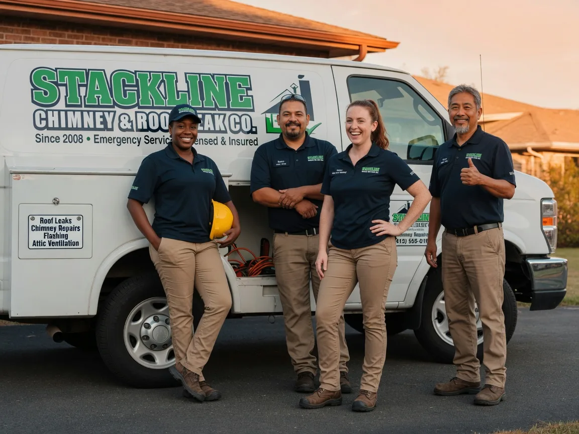 Chimney flashing repair company in Adair, OK